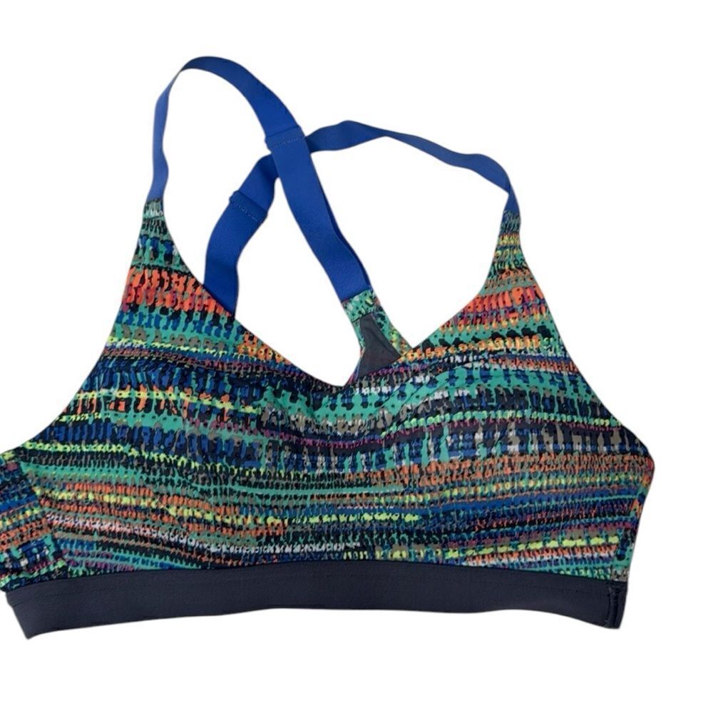 Victoria Secret Sport multicolor Cross Back Sports Bra. Size 34A.